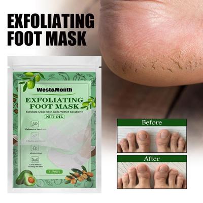 West&Month Nut Oil Foot Mask Exfoliating, Moisturizing, Nourishing, and Repairing Suitable for Feet 1 Pair