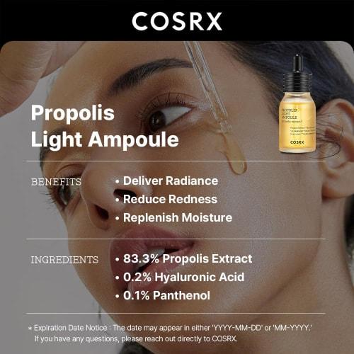 COSRX Full Fit Propolis Light Ampule, 30ml / 1.01 fl.oz/Full Fit Propolis Light Ampule (parallel import product)