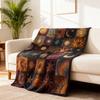 Gothic Blanket, Gift For Ladies And Girls, Spooky Horror Print, Halloween Birthday Christmas Party Gift Home Decor Sofa Throw