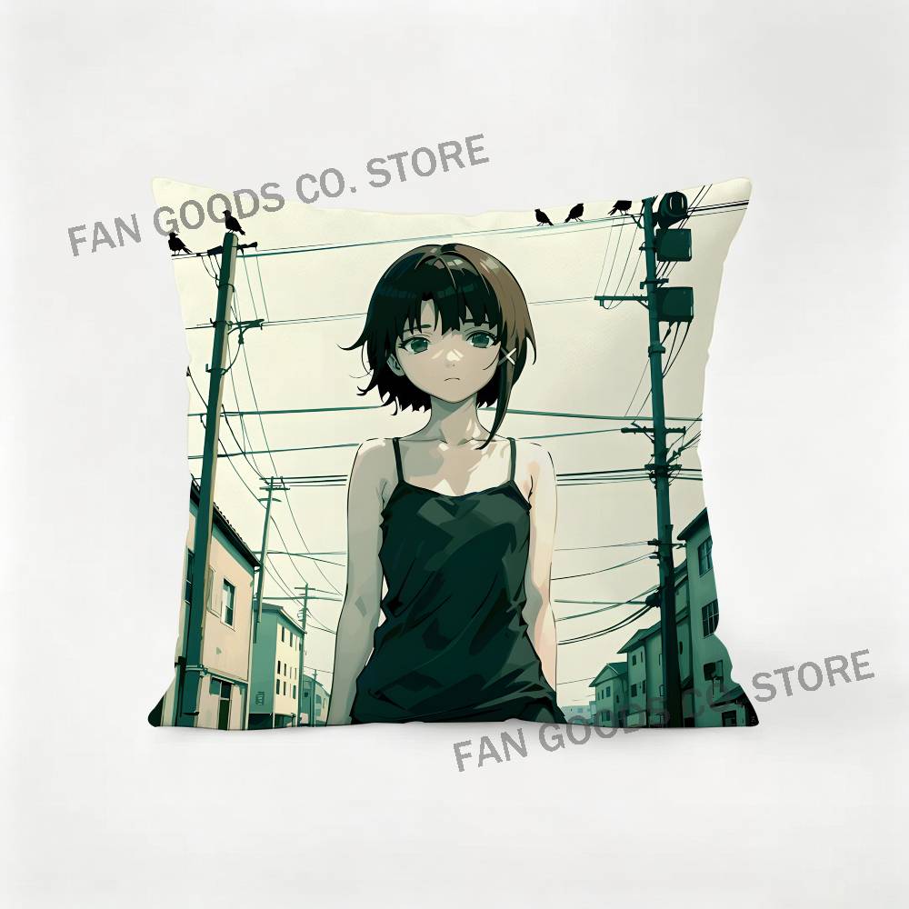 Anime Serial Experiments LLain Printed Pillow Cover Cushion Case Simple Sofa Pillow Case No Pillow Core
