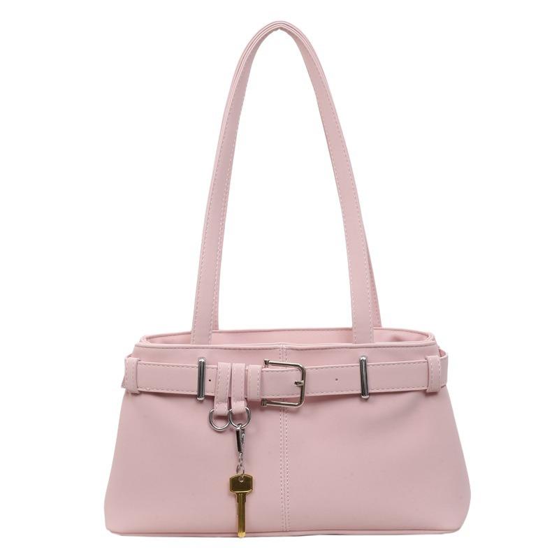 Niche design fashion underarm bag women's belt buckle handbag high sense versatile personality commuter shoulder bag