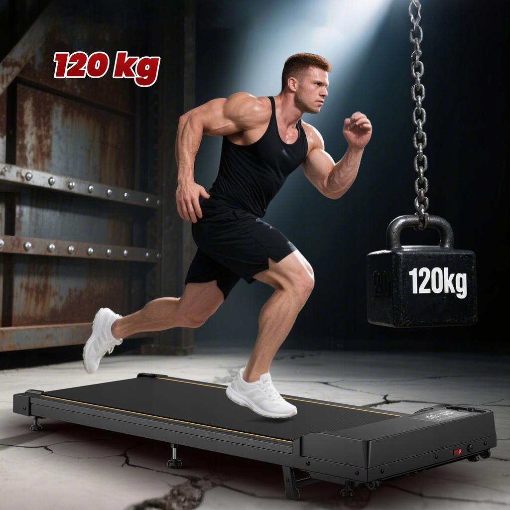 BIEŻNIA DOMOWA ELEKTRYCZNA KT-B2 Treadmill Walkingpad 120kg 15° Z LED Pilot