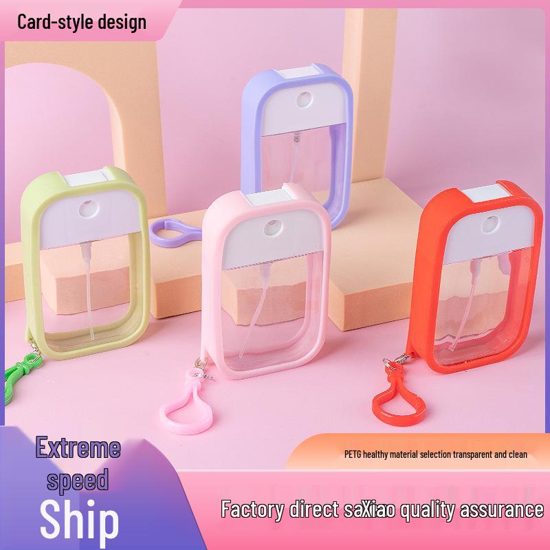 Portable Press-On Silicone Hydrating Perfume Spray Bottle