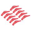 10pcs Ball Valve Lock Safety Lockout Stainless Steel Small Red for 38?76mm/1.5?2.99in Stem Diameter