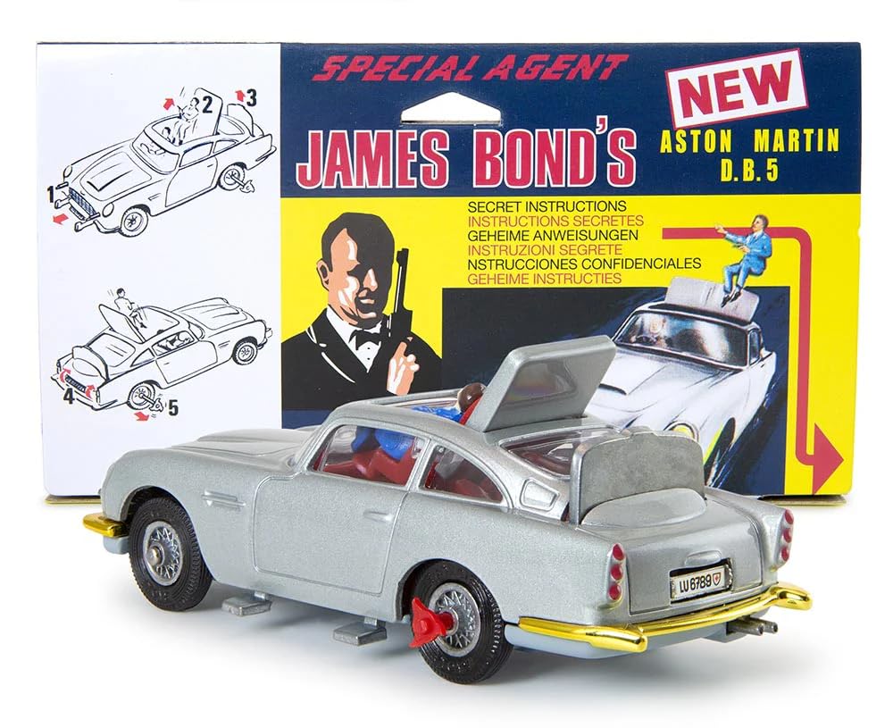 Corgi Aston Martin DB5 Silver Gold Grille Bond Car Corgi Reissue Retro Diecast Car 1/43 0_0_7