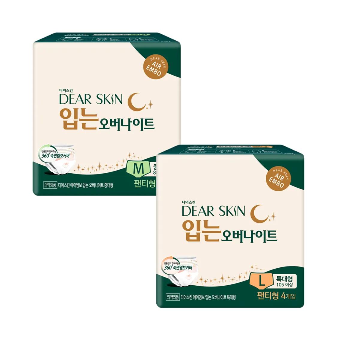 DEARSKIN Air Embo Overnight Panties 4P (M/L) Medium 4P