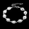 Bright Diamond Zircon Water Drop Necklace Earrings Wedding Jewelry, Shooting Jewelry Set