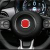 Bright Carbon Fiber Car Steering Wheel Decoration Sticker For Fiat 500 -
