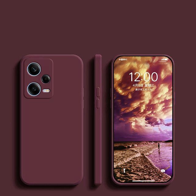 

Квадратный чехол из жидкого силикона для Xiaomi Redmi Note 12 Turbo Note12 Pro Plus 5G RedmiNote12ProPlus