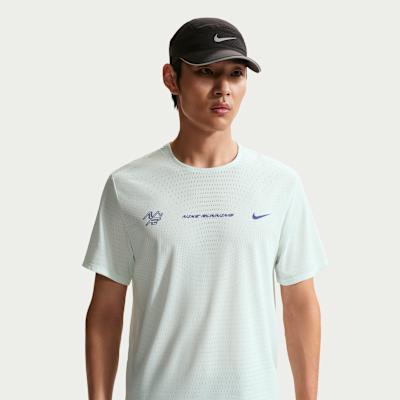 Nike AEROSWIFT Running T Shirts Men s Light Green Crew Neck L