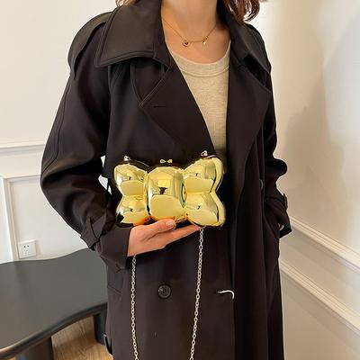 Exquisite Statement Acrylic Bow Ladies Dinner Bag 25 New Small Fresh Commuter Shoulder Crossbody Bag