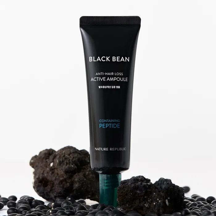 Ampoule Concentrée Amélioration Symptôme Chute de Cheveux Haricot Noir 50ml