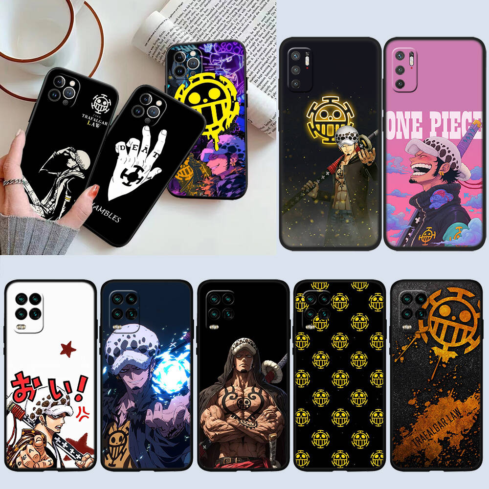 Art One Piece Law Case for Samsung Note 20 10 S25 Plus Ultra Lite FE M20 M21 M30 M31 M51 A11 A26 A51 A52 A53 A56 A70 A71 A72 A73