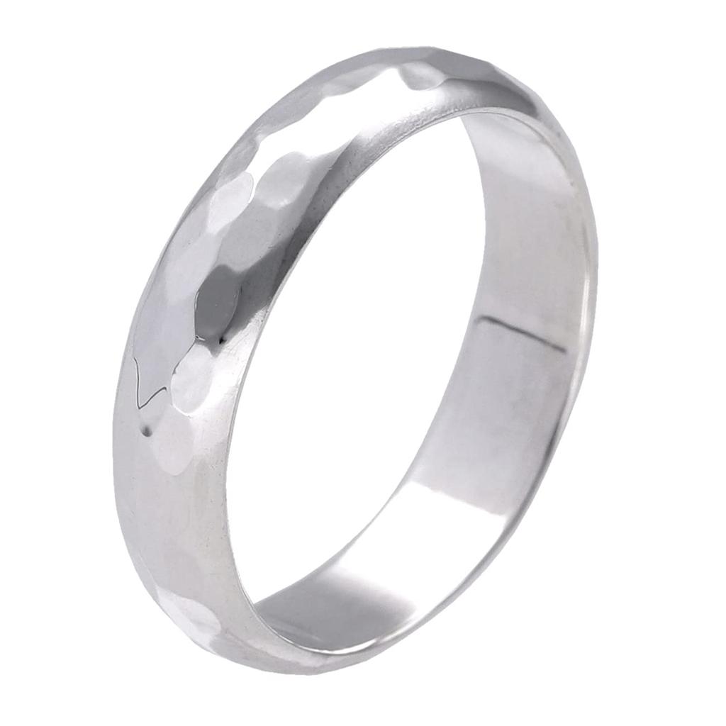 Shinjuku Gin No Kura Hammered Round Silver 925 5mm Size Hammered Design Ring, Wide, 31, Simple, Modern, Stylish, Casual, Thin,