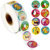 500pcs Children Cartoon Encouragement Stickers Learning Playthings Many Styles Cute Animals Expressions Sticker Kids Do It Yourself Reward Toy