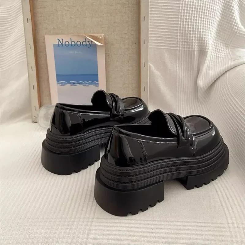 Fashion 2025 Brand Shoes Female Slip-on Women's High Heels Fashion Round Toe Office and Career Hot Sale Best Seller Platform Heels