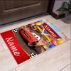 Custom Name Cars Printed Carpet,Rug for Office Chair Living Room Bedroom Kitchen Room Decor Gifts.