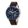 Maserati Mens Watch Traguardo 45mm Brown Leather Quartz