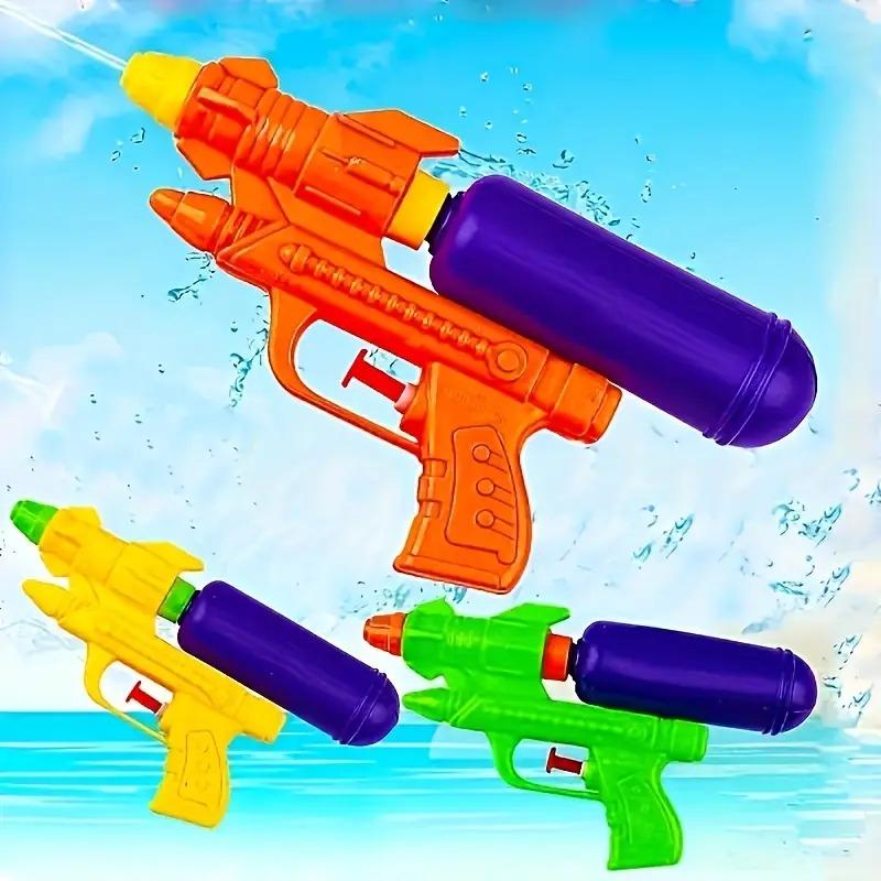Colorful Portable Manual Water Gun for Kids - Summer Outdoor Beach Pool Garden Water Play Sprayer Pistol Toy Gift for Children