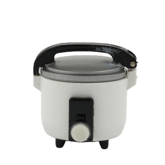 Mini Rice Cooker Exquisite Detail DIY Accessory Plastic Simulation Rice Cooker Kids Gift for Kitchen Scene