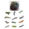 12Pcs Creative Caterpillars Resin Hair Clip For Punk Event Gothic Styles Hair Barrettes for Women Teens Halloween Event