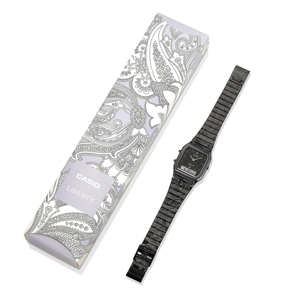 Casio Orologio Classico Modello Collaborazione LIBERTY Unisex Nero [Casio] AQ-230EBLT-1AJR