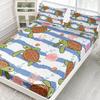 Ocean Turtle Pattern Sheet Three-Piece Digital Printed Sheet Bedding Set Adult Children