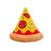 High Quality Eco-Friendly Cute Fast Food Hamburg Pizza French Fries Shape Soft Dog Toy Durable Pet Plush Squeaky Toy
