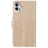 For iPhone 16 Plus Case PU Leather Wallet Folding Stand Glitter Phone Cover
