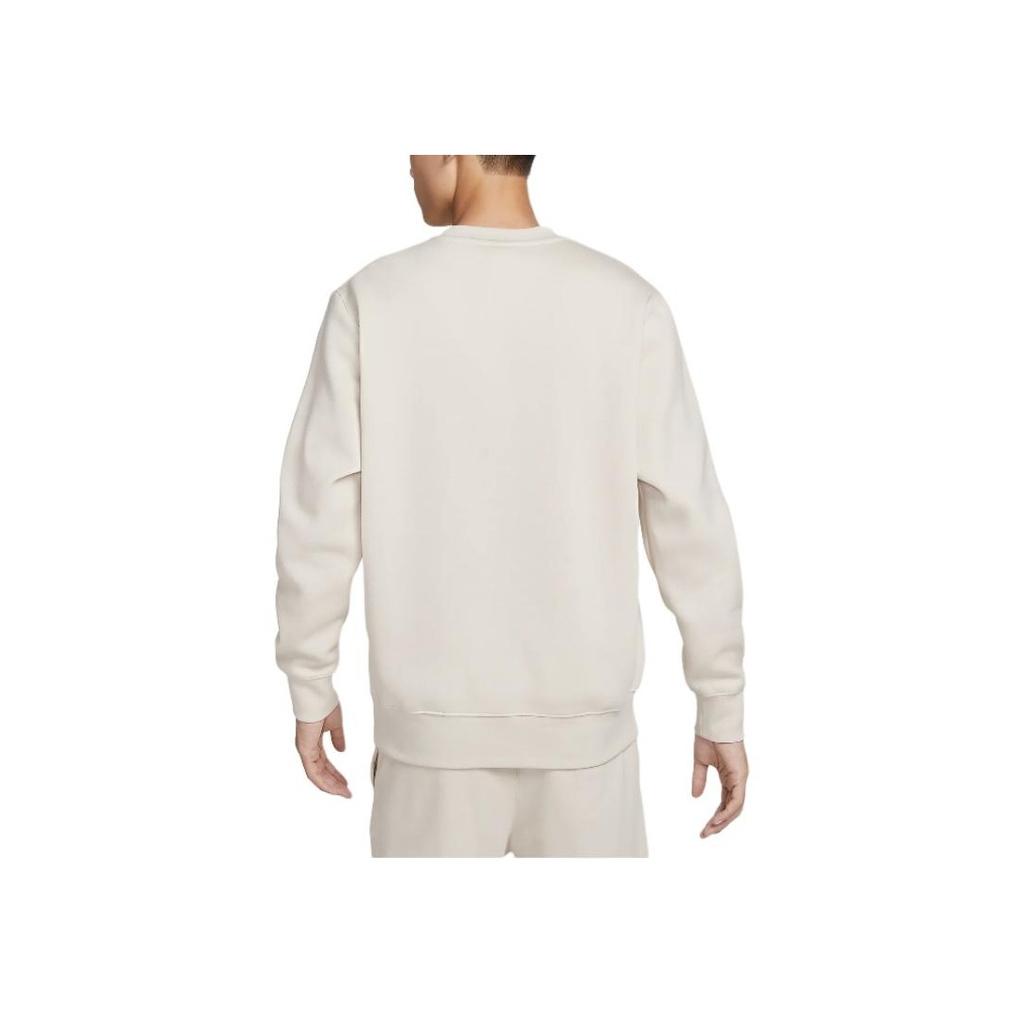 Nike Ropa Deportiva Club Fleece Jersey de Manga Larga para Hombre Sudaderas Blanco Marrón Claro BV2663-104