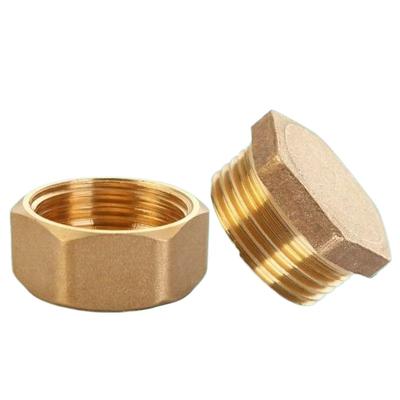 G1"1/4"1/8"3/8"1/2"3/4"G2" BSP Mosadzná rúrka s vnútorným závitom, šesťhranná hlava, mosadzná zátka, koncovka, adaptér, armatúra