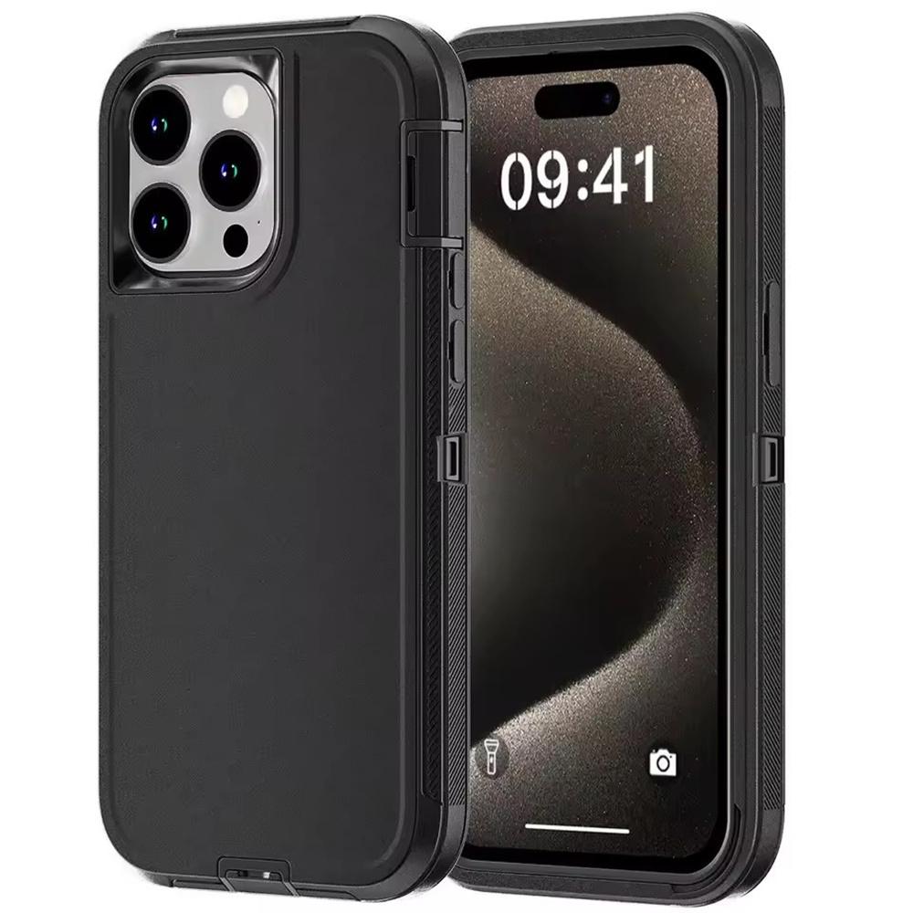 

3in1 Defend Phone Case For 16 17 16E 15 14 Plus 13 12 11 Pro Max Mini Heavy Duty Shockproof Hybrid Armor Cover For iPhone&iPhone 16 Pro Max
