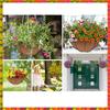 Promotion! 3PCS Landscape Felt Hanging Basket Liners For Indoor And Outdoor Flower Arrangements - Round Planter Inserts