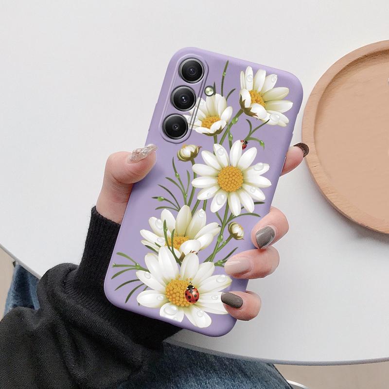 Flower Girls Soft Silicon Case For Xiaomi Redmi Note 13 Pro 13C 14 Samsung A35 A55 M35 S24 Huawei Honor 200 iPhone Camera Protective Shockproof Cover