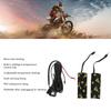 2pcs Motorcycle Heated Grip Pads IP67 Waterproof Hook and Loop Fixing 3 Temperature Settings DC 12V Removable Heating Pad