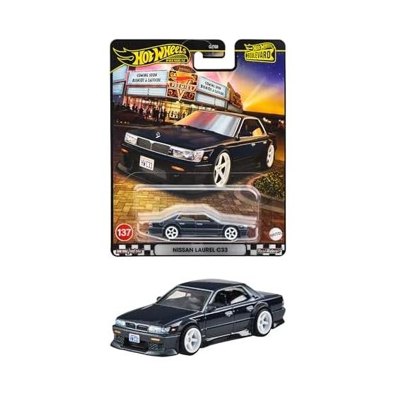 Hot Wheels Boulevard Nissan Laurel C33 Vehicle Toy Mini Car Ages 3 and Up Black JBL10