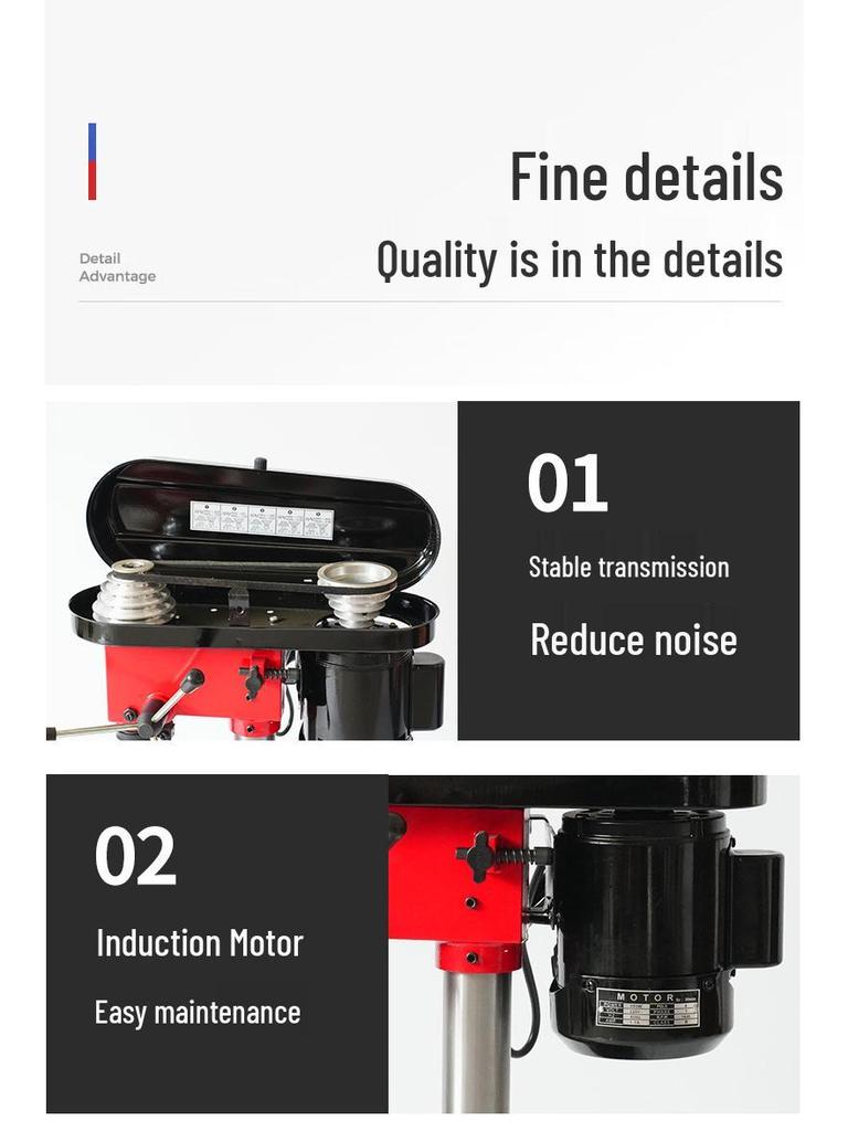 Hengxin 5-Speed High-Power 13mm Multi-Purpose Desktop Drill Press