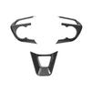 Steering Wheel Trims Decor Cover For 2025 Toyota RAV4 Accessories Carbon Fiber