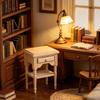 1:12 Scale Bedside Table For Doll House Bedroom Display Unfinished Miniature Wood Doll House Nightstand for Painting