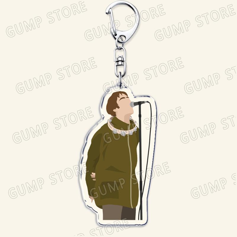 

Rock Band Jarvis Cocker Keychains for Accessories Jewelry Live Forever Sunshiyiiine Noel Gallagher Wonderwal Keyrings Fans Gifts