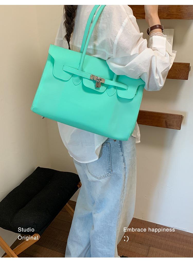Borsa Jelly da Donna Trendy 2026: Borsa a busta grande capacità per il pendolarismo