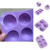 Premium 3D 6-Loch Halbkugel Silikon Schokoladenform für kreative Kuchenbackfreuden