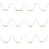 English Letter Twelve Zodiac Sign Constellations Theme Friendship Necklace Ins Pendant for Lover Friend Festival Gifts Rose Gold