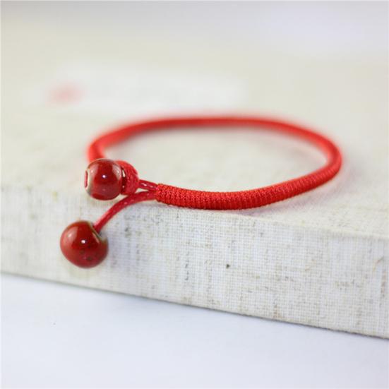 Unisex Ceramics Beads Charm Braided Rope Lucky Bracelet Bangle Jewelry Gift