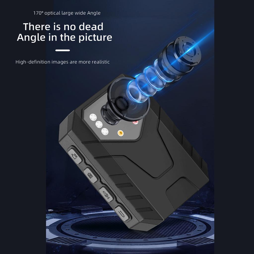 Wearable Camera 4K Clip Camera 4K Body Wearable Camera with Clips Portable Night Vision Motion Cameras Body Mounted Video Camera