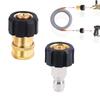 Schnellanschluss-Adapter-Set M22 14mm 3/8Zoll Außengewinde Hochdruckreiniger-Zubehör für Hochdruckreiniger-Schlauchausrüstung