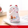 Ceramic Lucky Cat Ornament - Small/Medium Size for Home, Car, or Living Room Decoration - Cute Pet Gift