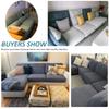 Jacquard Sofa Cover Solid Elastic Sofa Cushion Cover Living Room Washable Spandex Sofa Seat Slipcover Chaise Lounge Home Pets