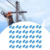 50Pcs Electric Fence Insulator Gardening Supplies Withstand Tension Easily Install Weather Resistant Post Ends Termine Fitting