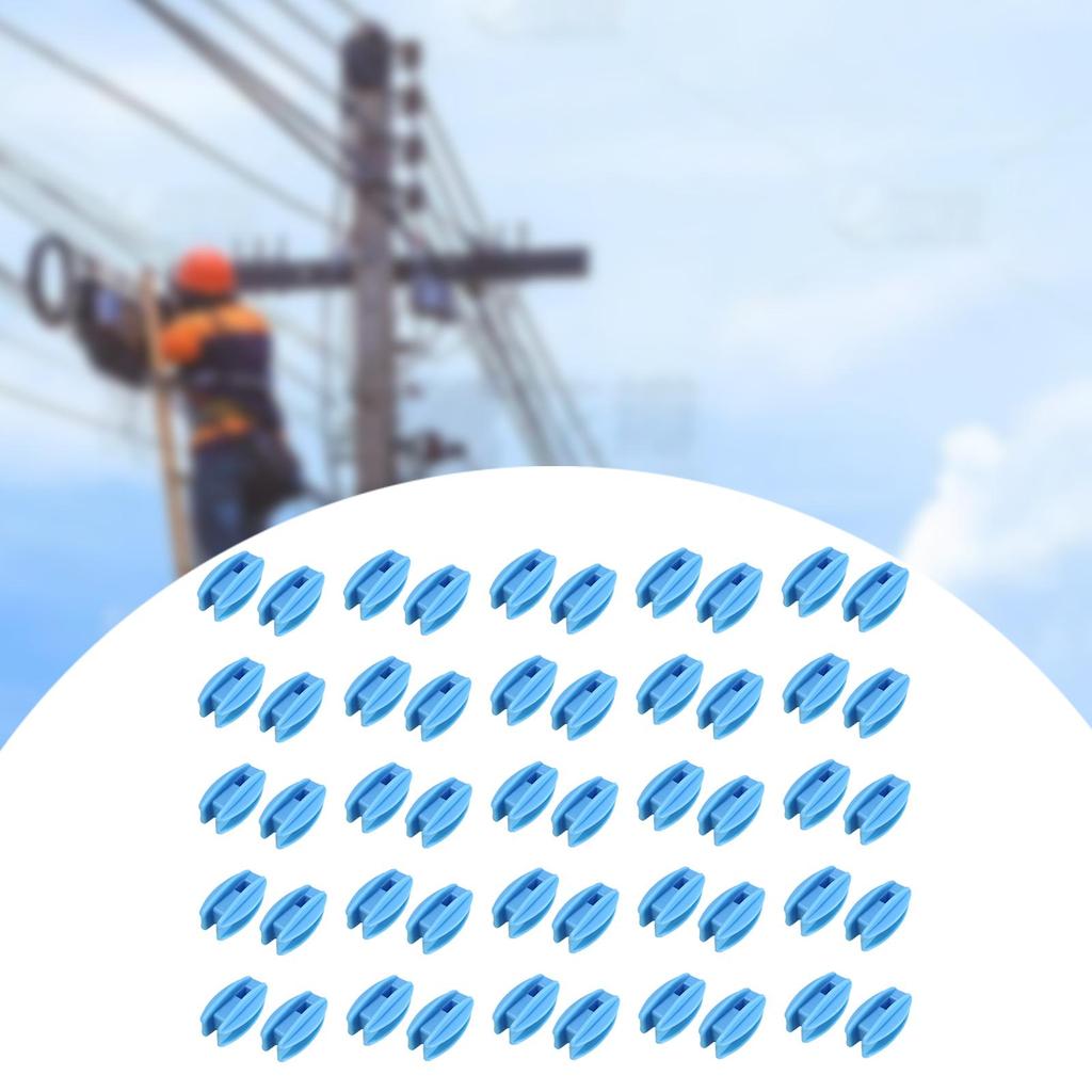50Pcs Electric Fence Insulator Gardening Supplies Withstand Tension Easily Install Weather Resistant Post Ends Termine Fitting